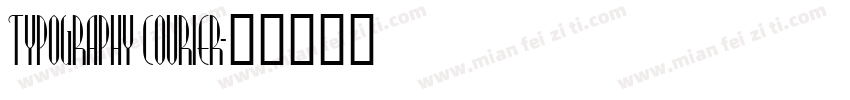 typography courier字体转换